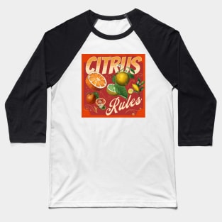 Citrus Vintage retro poster Baseball T-Shirt